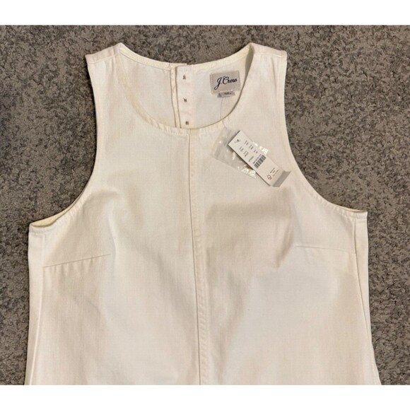 J Crew Denim Shift Dress Style AK257 Women's Size 00 White NWT - Picture 2 of 14